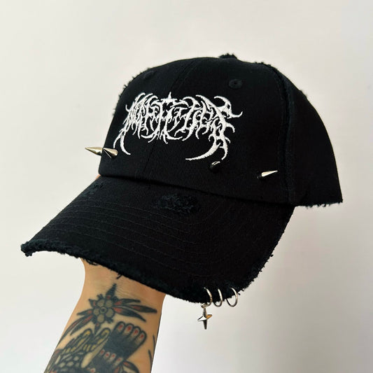 DISTRESSED & PIERCED HAT